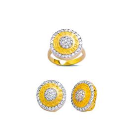 14K Gold Ring and Earrings Set #1690873