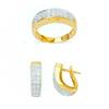 Image 1 : 14K Gold Ring and Earrings Set #1690875