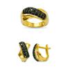 Image 1 : 14K Gold Ring and Earrings Set #1690904