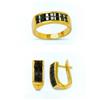 Image 1 : 14K Gold Ring and Earrings Set #1690907