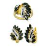 Image 1 : 14K Gold Ring and Earrings Set #1690912