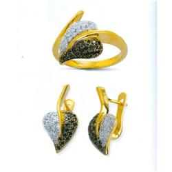 14K Gold Ring and Earrings Set #1690917