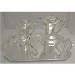 925K Sterling Silver Modern Tea Set #1691165