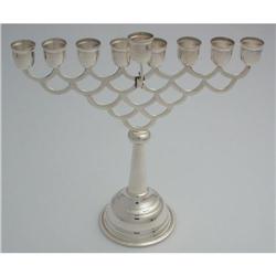 Lovely Sterling Silver Hanukkah Lamp Menorah #1691180