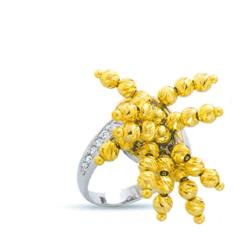 14K Gold Artisan Ring #1691191