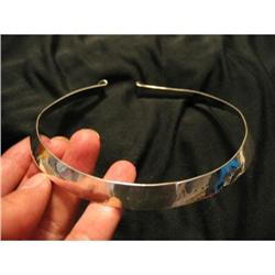 Sterling Silver Collar Necklace Vintage Signed #1691200