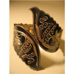 Sterling Silver Cuff Bracelet Signed Taxco #1691202