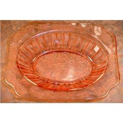 Jeannette ADAM Vegetable Bowl PINK Depression #1691229