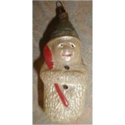 SNOWMAN Christmas Ornament HP - ANTIQUE #1691250