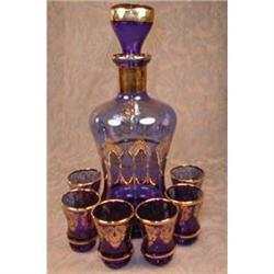 UCAGO Italy DECANTER 6 glasses SET - VINTAGE - #1691310