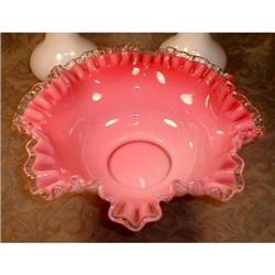 FENTON Peach CREST Bowl, 1522-10 - 10 inches #1691315