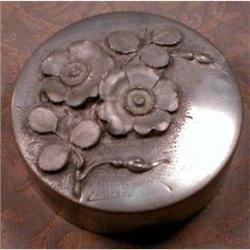 French CHASED Metal DRESSER Box -SIGNED Cortes-#1691378