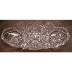 CUT Glass Relish/Celery Boat - ANTIQUE #1691411