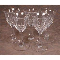 WEBB Cordials Crystal - England 5 Stems ANTIQUE#1691452