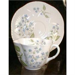 SHELLEY American BROOKLIME Dainty Cup & Saucer #1691459