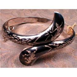 Siam STERLING Nielo HINGED Bracelet - SILVER #1691465