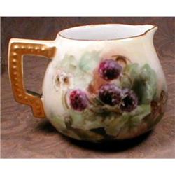 LIMOGES HP Creamer JUG HAND Painted ANTIQUE #1691484