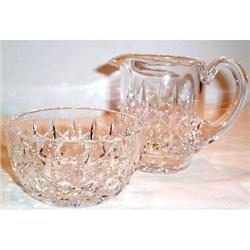 Cut Waterford Crystal Cream and Sugar  #1691495