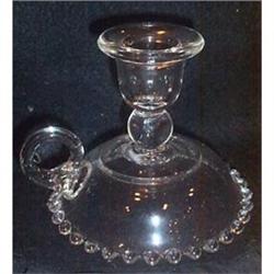 Candlewick Handled Chamber Candlestick, Candle #1691514