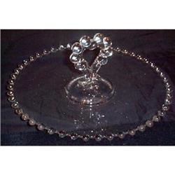 Candlewick Elegant Heart Handled Tray #1691516