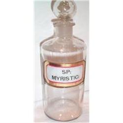 Vintage Apothecary Bottle Myristic #1691521
