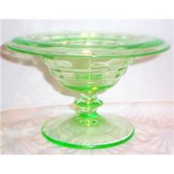 Green Party Line Depression Glass Mayonnaise #1691565