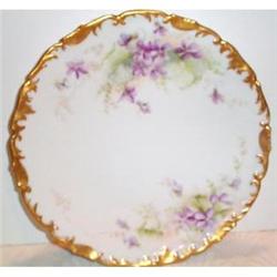 Hand Painted Violet Limoges Plate #1691572