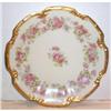 Image 1 : Hand Painted Rose Decorated Limoges Plate #1691587