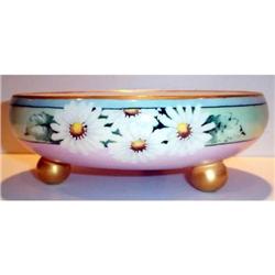 Hand Painted Limoges Footed Bowl #1691603