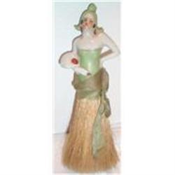 Hand Painted Half Doll Vanity Brush #1691696