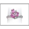 Image 1 : FRENCH DESIGNER PINK SAPPHIRE-DIAMOND 18K #1691716