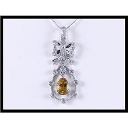 Irresistible 18K White Gold Citrine and Diamond#1691756