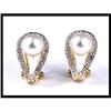 Image 1 : ENTICING PEARL AND DIAMOND EARRINGS #1691796