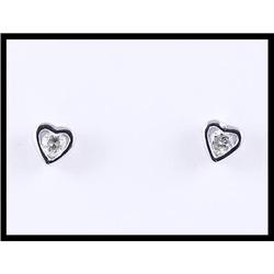 Adorable 18K White Gold Diamond Heart Shaped #1691806