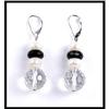 Image 1 : SHINING ONYX AND PEARL DANGLING EARRINGS #1691809