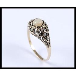 Opal Victorian Style Yellow Gold Ring #1691812