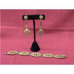 EUROPEAN STERLING BRACELET AND EARRINGS #1691833
