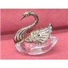 Image 1 : SWAN SALT&PEPPER CELLAR(DISH) &SPOON #1691921