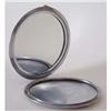 Image 1 : Silver Plated Large Mirrored Powder Compact #1692010