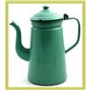 Image 1 : French Kitchenware Coffee Pot Enamel Green #1692111