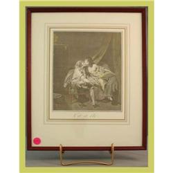 French Art Print Framed 'Ca a été' Wood #1692117
