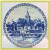 Image 1 : Blue Delft Plate Chemkefa Spring Ceramic #1692123