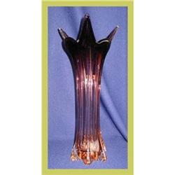 Italian Art Glass Vase Crystal #1692135