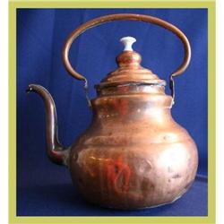 Antique Kitchenware Tea Kettle Copper #1692148