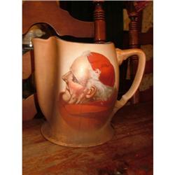 Painted Monk / Friar on Pouring Pottery Pitcher#1692153