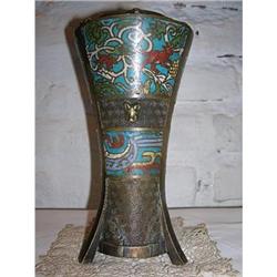 Cloisonne Flower Vase bronze and enamel #1692166
