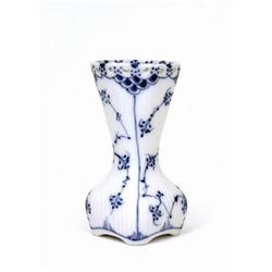 Vintage Royal Copenhasen Blue & White Vase Mk #1692391