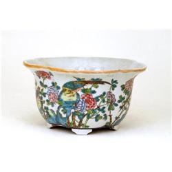 Chinese Famille Rose Flower & Bird Planter #1692408
