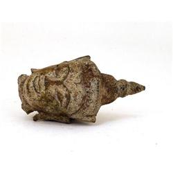 19C Thai Tibetan Bronze Buddha Head #1692420