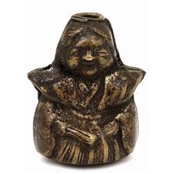 Old Japanese Copper Bronze Ojime Netsuke #1692423
